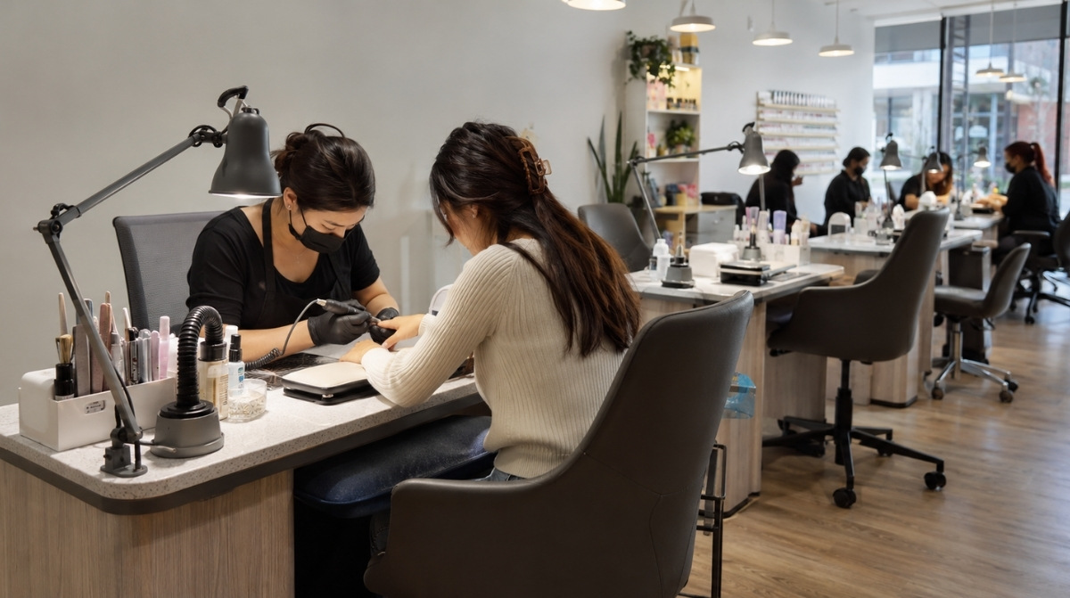 Nail Technician Station Setup Guide: Tables, Ergonomics, Ventilation & Salon Costs