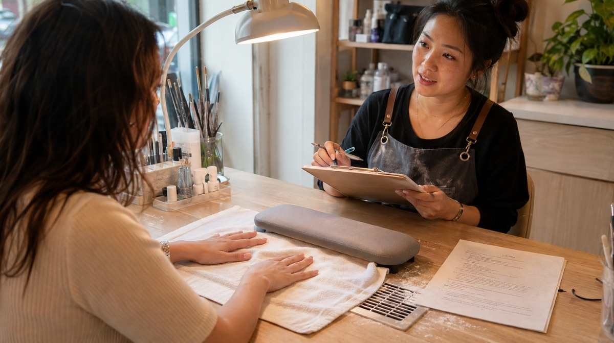 Nail-Technician-Conducting-A-Detailed-Client-Consultation-Before-Starting-A-Manicure-Service.jpg